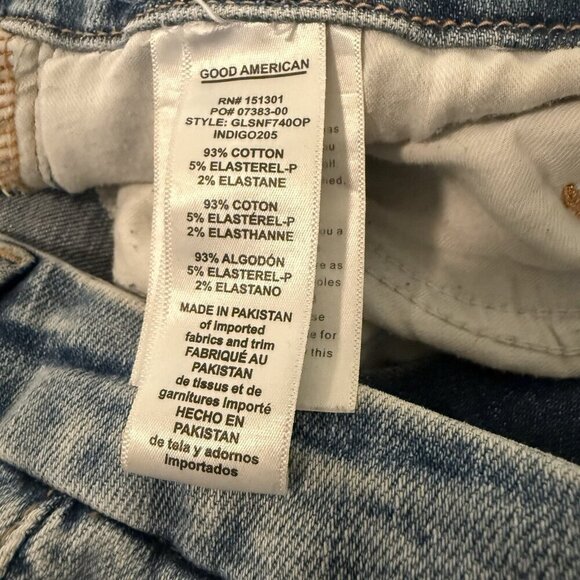 GOOD AMERICAN Good Legs Straight High Rise Jeans Size 18‎ GLSNF740OP - Picture 4 of 10